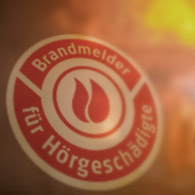 Brandmelder für Hörgeschädigte